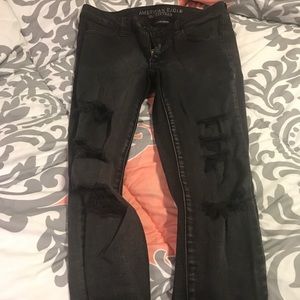 American Eagle super stretch ripped jeggings 🖤